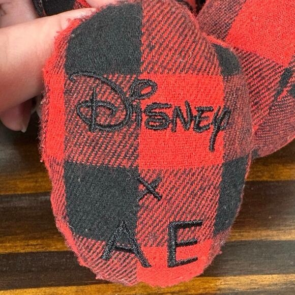 AE American Eagle Special Edition Black and Red Checkered Micky Mouse Plush - Picture 5 of 13